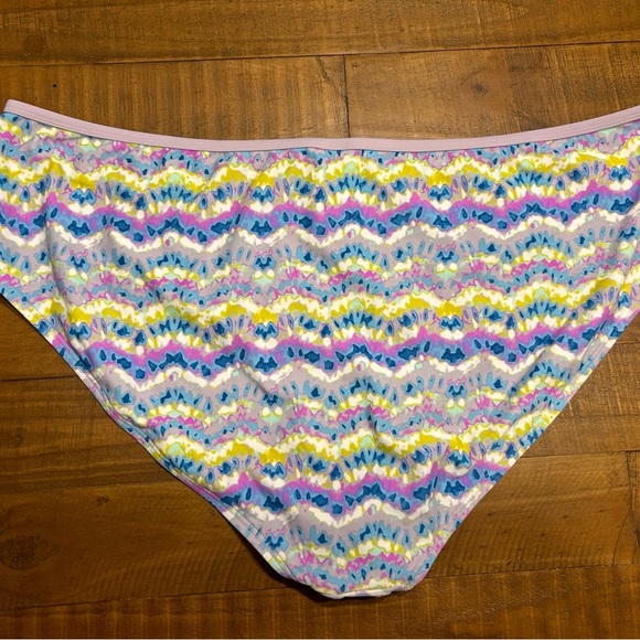 Time and Tru Wave Print Bikini Bottom - Picture 8 of 10